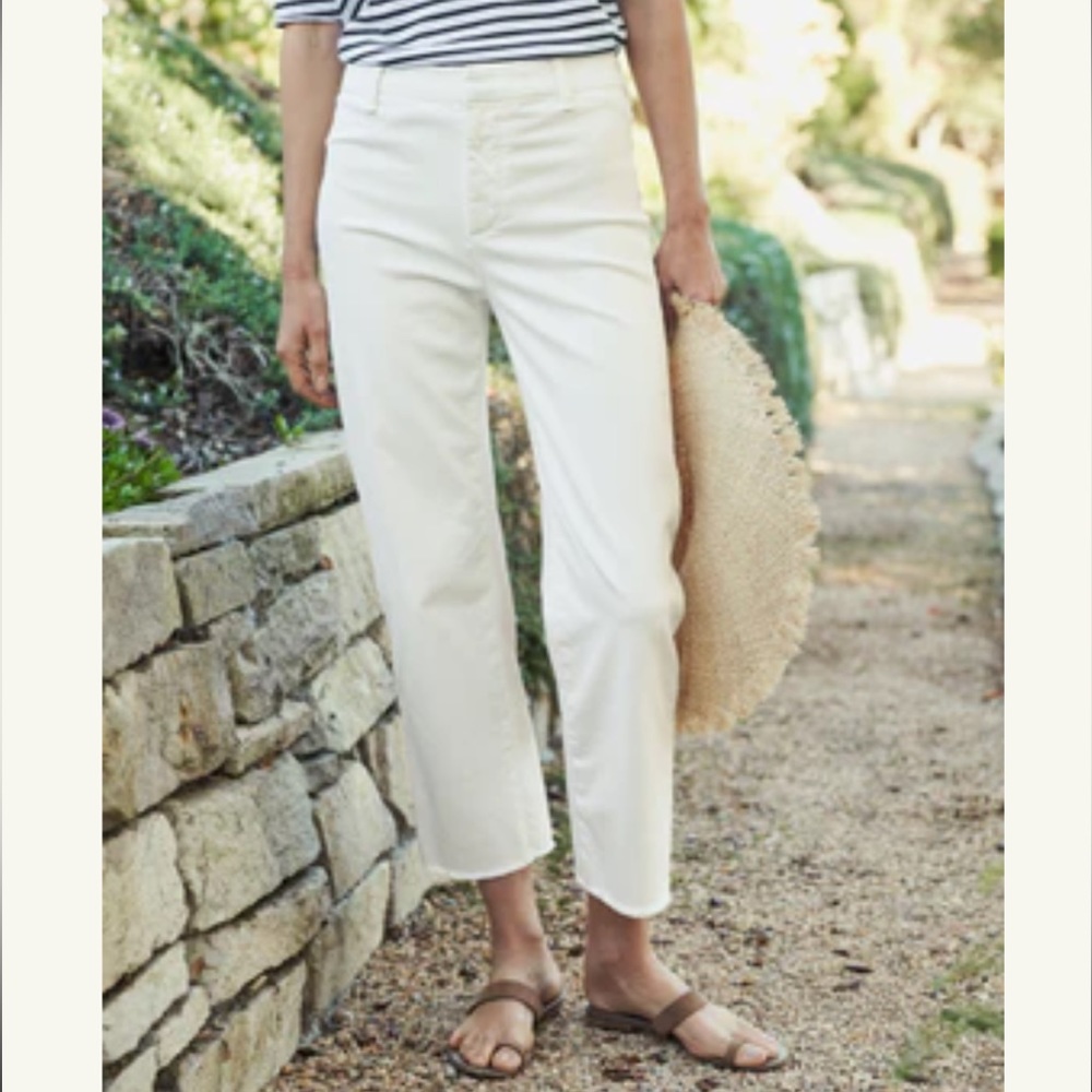 NWT FRANK & EILEEN Kinsale Italian Performance Denim - Vintage White - Size 8